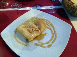 Feta fritta in pasta sfoglia