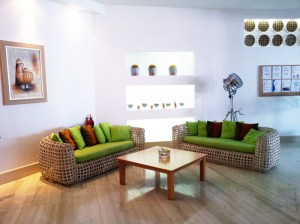 Angolo relax fuori dal ristorante